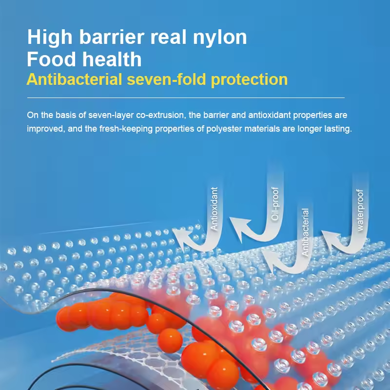 BPA-free Food Vacuum Roll Bags for Sous Vide Cook Storage Packaging bag for Vacuum Sealer Meat Fruits Vegetables 500cm/Rolls