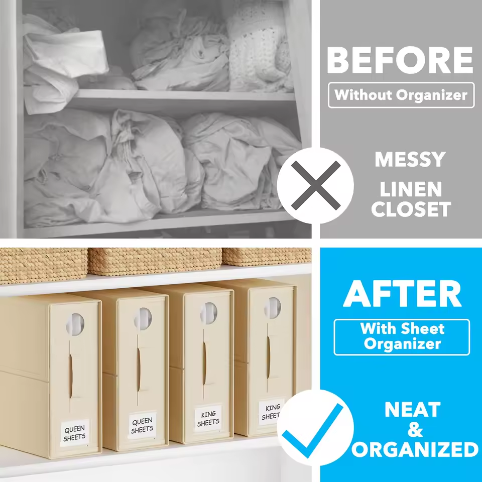 TechSavvy Home™ Organizer Box Wardrobe Organizer for storing bedding