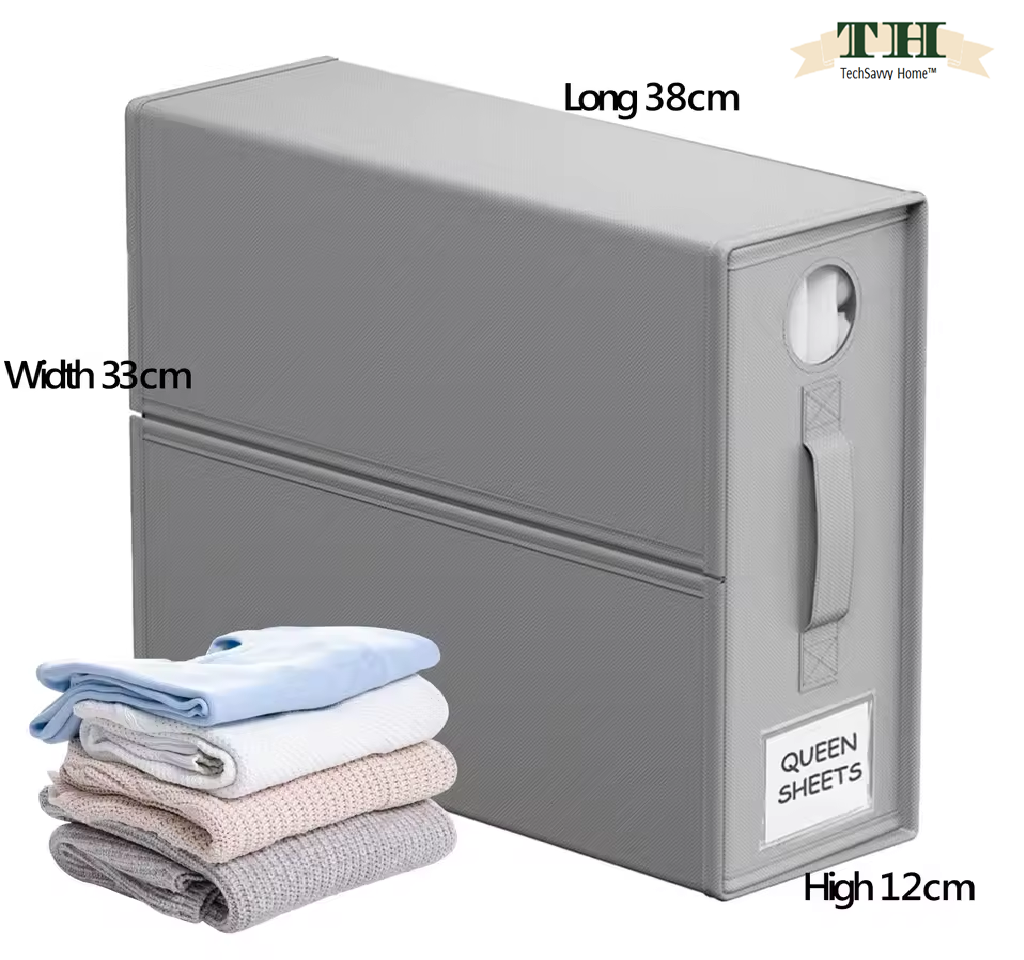 Organizer Box Wardrobe Organizer for storing bedding, Side packet