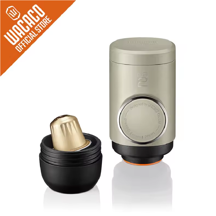 WACACO Minipresso NS2, Portable Espresso Maker, Compatible NS Capsules*, Manually Operated, Coffee Machine, Gift My Store TechSavvy Home