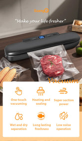 Machine Food Vacuum Sealer With Free 10pcs Vacuum bags Household Vacuum Food Sealing My Store TechSavvy Home