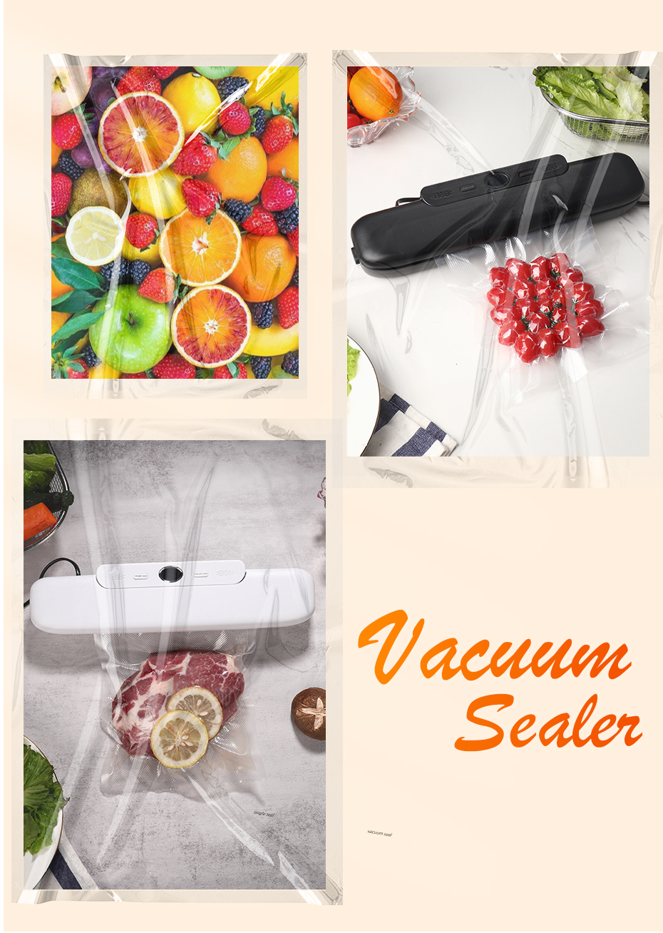 Machine Food Vacuum Sealer With Free 10pcs Vacuum bags Household Vacuum Food Sealing