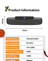 Machine Food Vacuum Sealer With Free 10pcs Vacuum bags Household Vacuum Food Sealing My Store TechSavvy Home