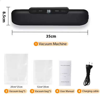 Machine Food Vacuum Sealer With Free 10pcs Vacuum bags Household Vacuum Food Sealing