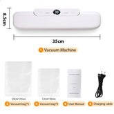 Machine Food Vacuum Sealer With Free 10pcs Vacuum bags Household Vacuum Food Sealing My Store TechSavvy Home