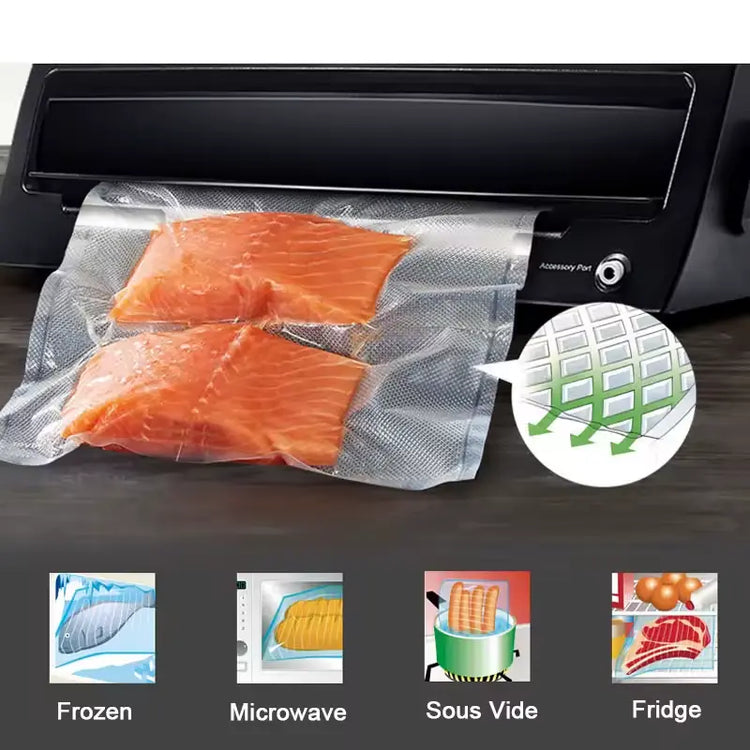 BPA-free vacuum bags for Sous Vide Cook Storage Packaging bag for Vacuum Sealer Meat Fruits Vegetables 500cm/Rolls My Store TechSavvy Home