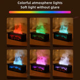Ultrasonic air humidifier Cool Mist Maker Fogger Led Essential Oil Flame Lamp Difusor My Store TechSavvy Home